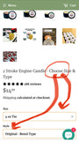 2 Stroke Engine Candle - Choose Size & Type in drop down menu