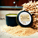 Sawdust & Cedar Chips Man Cave Soy Wax Candle