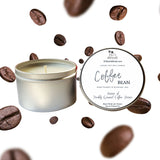 Coffee Bean Luxury Soy Candle | Hand Poured | Zero Waste & Reusable | Minimalistic | Breakfast Candle | Coffee Candle | Gift for Friend | 6 oz - Earth's Own Bath & Body