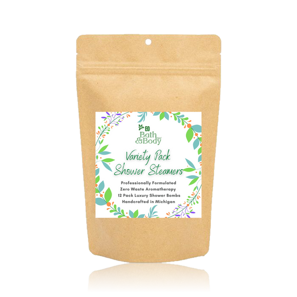 12-Pack Variety Luxury Shower Steamer Bombs Gift Set | Infused with Therapeutic Grade Essential Oils | 2 of Each Scent | Zero Waste - Earth's Own Bath & Body