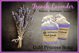 Lavender Cold Process Handmade Soap Bar | Long Lasting Calming Aroma | Vegan | Gluten Free | Premium Luxurious Quality | Approx 4 oz Bar